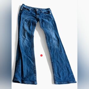 Miss Me Jeans 30 JP6021B2 Paisley Bling Embellished Thick Stitch 35 Inseam